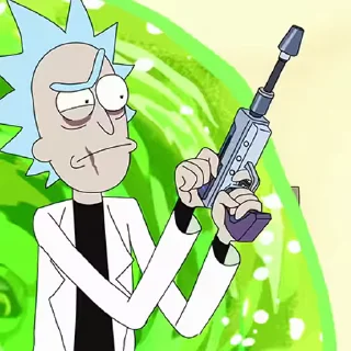 Sticker from the "Rick and Morty" sticker pack