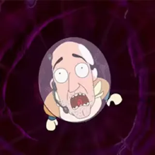 Sticker from the "Rick and Morty" sticker pack