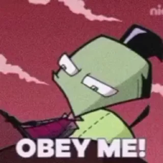 Sticker from the "Invader Zim | Пришелец Зим" sticker pack