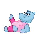 Sticker from the "Happy Hippos" sticker pack