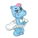 Sticker from the "Happy Hippos" sticker pack