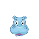 Sticker from the "Happy Hippos" sticker pack