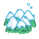 Sticker from the "Yeti on Holidays" sticker pack