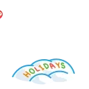 Sticker from the "Yeti on Holidays" sticker pack