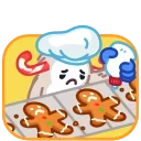 Sticker from the "Yeti on Holidays" sticker pack