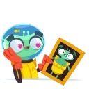 Sticker from the "Alien Grisha" sticker pack