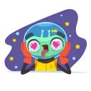 Sticker from the "Alien Grisha" sticker pack