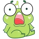 Sticker from the "Pip frog" sticker pack