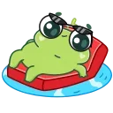 Sticker from the "Pip frog" sticker pack