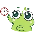 Sticker from the "Pip frog" sticker pack