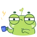 Sticker from the "Pip frog" sticker pack