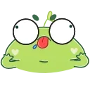 Sticker from the "Pip frog" sticker pack