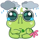 Sticker from the "Pip frog" sticker pack