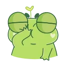 Sticker from the "Pip frog" sticker pack