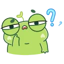 Sticker from the "Pip frog" sticker pack