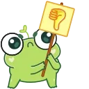 Sticker from the "Pip frog" sticker pack