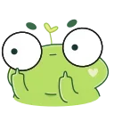 Sticker from the "Pip frog" sticker pack