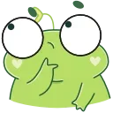 Sticker from the "Pip frog" sticker pack