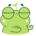 Sticker from the "Pip frog" sticker pack