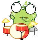 Sticker from the "Pip frog" sticker pack