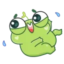 Sticker from the "Pip frog" sticker pack