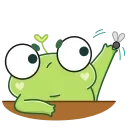 Sticker from the "Pip frog" sticker pack