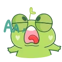 Sticker from the "Pip frog" sticker pack