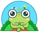 Sticker from the "Pip frog" sticker pack