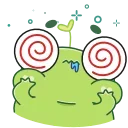 Sticker from the "Pip frog" sticker pack