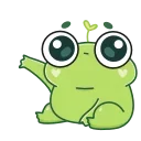 Sticker from the "Pip frog" sticker pack