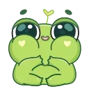 Sticker from the "Pip frog" sticker pack