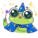 Sticker from the "Pip frog" sticker pack