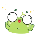 Sticker from the "Pip frog" sticker pack