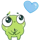 Sticker from the "Pip frog" sticker pack