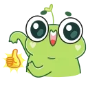 Sticker from the "Pip frog" sticker pack