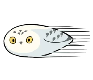 Telegram sticker pack "Energetic Snowy Owls"