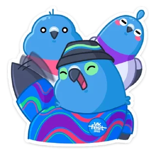 Telegram sticker pack "Фестивальные голуби"