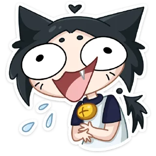 Telegram sticker pack "Тёмная Милшу"