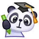 Sticker from the "Panda Emoji" sticker pack