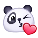 Sticker from the "Panda Emoji" sticker pack