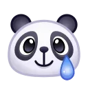 Sticker from the "Panda Emoji" sticker pack