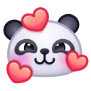 Sticker from the "Panda Emoji" sticker pack