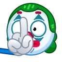 Sticker from the "Clown emoji" sticker pack