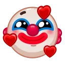 Sticker from the "Clown emoji" sticker pack