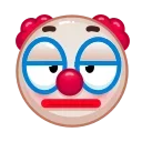 Sticker from the "Clown emoji" sticker pack