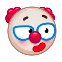 Sticker from the "Clown emoji" sticker pack