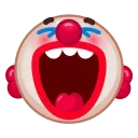 Sticker from the "Clown emoji" sticker pack