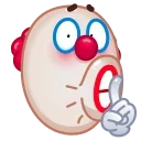 Sticker from the "Clown emoji" sticker pack