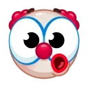 Sticker from the "Clown emoji" sticker pack