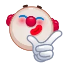 Sticker from the "Clown emoji" sticker pack